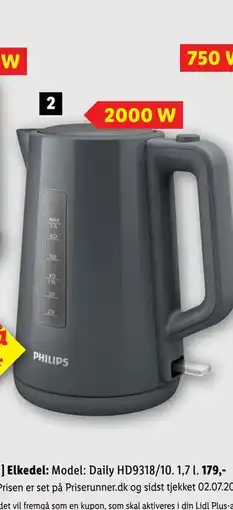 Lidl PHILIPS Elkedel tilbud