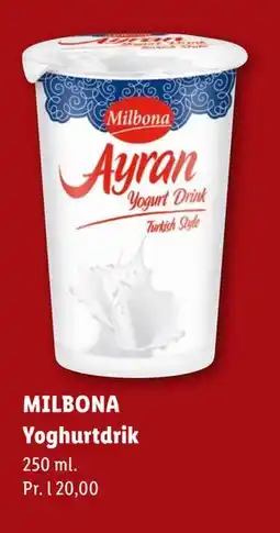 Lidl MILBONA Yoghurtdrik tilbud