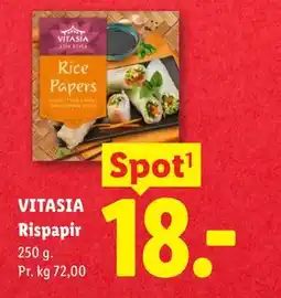 Lidl VITASIA Rispapir tilbud