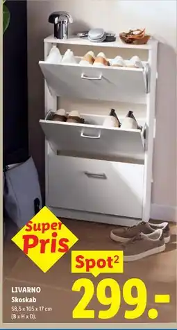 Lidl LIVARNO Skoskab tilbud