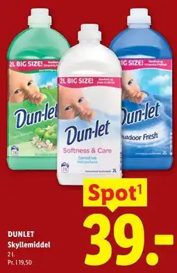 Lidl DUNLET Skyllemiddel tilbud