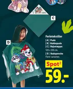 Lidl Ferietekstiler Rejsetæppe tilbud
