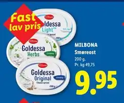 Lidl MILBONA Smøreost tilbud