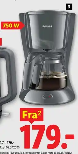 Lidl PHILIPS Kaffemaskine tilbud