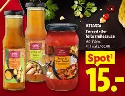 Lidl VITASIA Sursød eller forårsrullesauce tilbud