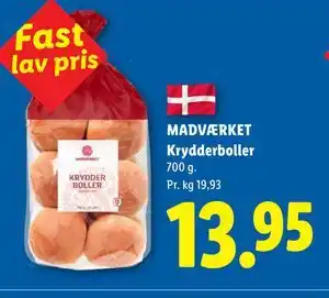 Lidl MADVÆRKET Krydderboller tilbud