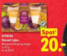 Lidl VITASIA Dessert i glas tilbud