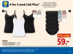 Lidl ESMARA [ 1 ] Stroptop med blonder tilbud