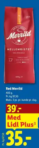 Lidl Rød Merrild tilbud