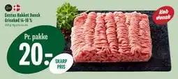 Min Købmand Gestus Hakket Dansk Grisekød 14-18 % tilbud