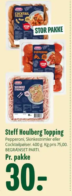 Min Købmand Steff Houlberg Topping tilbud