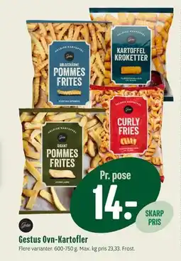 Min Købmand Gestus Ovn-Kartofler tilbud
