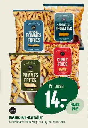 Min Købmand Gestus Ovn-Kartofler tilbud