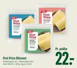 Min Købmand First Price Skiveost tilbud