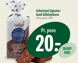 Min Købmand Schulstad Signaturbrød Gillelejehavn tilbud