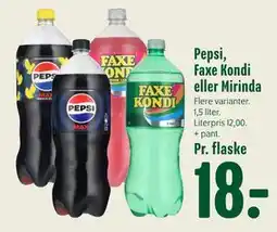 Min Købmand Pepsi, Faxe Kondi eller Mirinda tilbud