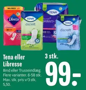 Min Købmand Tena eller Libresse tilbud