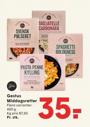SPAR Gestus Middagsretter tilbud