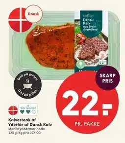 SPAR Kalvesteak af Yderlår af Dansk Kalv tilbud