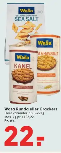 SPAR Wasa Runda eller Crackers tilbud