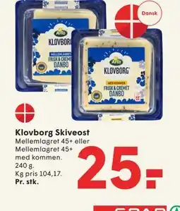 SPAR Klovborg Skiveost tilbud