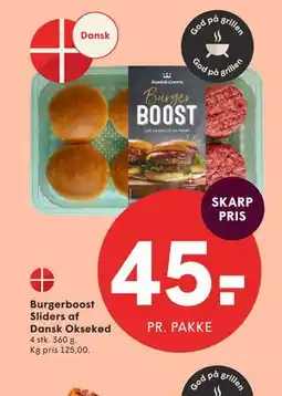 SPAR Burgerboost Sliders af Dansk Oksekød tilbud