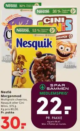 SPAR Nestlé Morgenmad tilbud