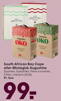 SPAR South African Bay Cape eller Økologisk Augustina tilbud