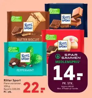 SPAR Ritter Sport tilbud