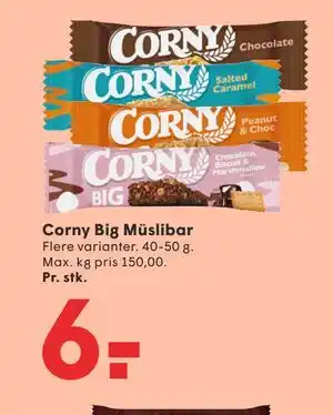 SPAR Corny Big Müslibar tilbud