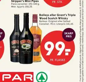 SPAR Baileys eller Grant’s Triple Wood Scotch Whisky tilbud