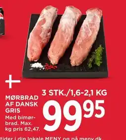 MENY MØRBRAD AF DANSK GRIS tilbud
