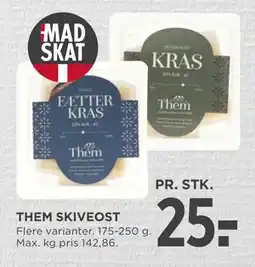 MENY THEM SKIVEOST tilbud