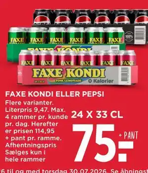 FAXE KONDI ELLER PEPSI