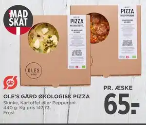 MENY OLE’S GÅRD ØKOLOGISK PIZZA tilbud