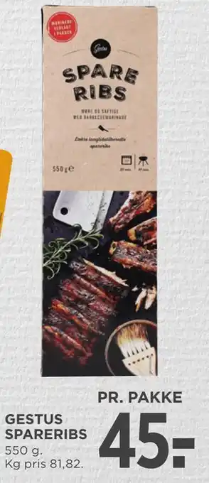 MENY GESTUS SPARERIBS tilbud