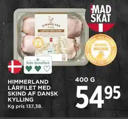 MENY HIMMERLAND LÅRFILET MED SKIND AF DANSK KYLLING tilbud