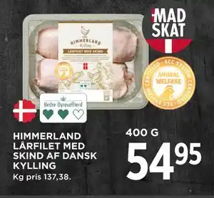 MENY HIMMERLAND LÅRFILET MED SKIND AF DANSK KYLLING tilbud