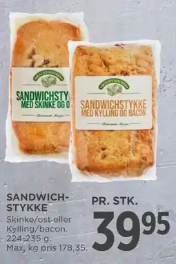MENY SANDWICHSTYKKE tilbud