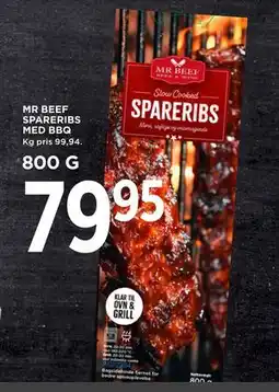 MENY MR BEEF SPARERIBS MED BBQ tilbud