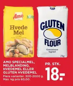 MENY AMO SPECIALMEL, MELBLANDING, HVEDEMEL ELLER GLUTEN HVEDEMEL tilbud