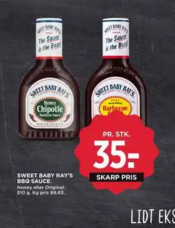 MENY SWEET BABY RAY’S BBQ SAUCE tilbud