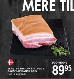 MENY SLAGTER THEILGAARD RØGET BACON AF DANSK GRIS tilbud