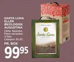 MENY SANTA LUNA ELLER ØKOLOGISK AUGUSTINA tilbud