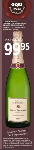 MENY LOUIS BOUILLOT CRÉMANT DE BOURGOGNE GRANDE RÉSERVE BRUT tilbud