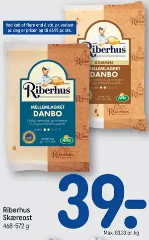 REMA 1000 Riberhus Skæreost tilbud