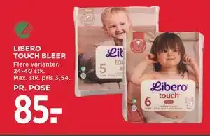 MENY LIBERO TOUCH BLEER tilbud
