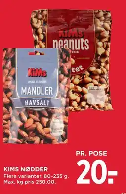 MENY KIMS NØDDER tilbud