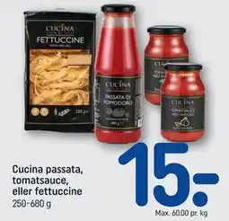 REMA 1000 Cucina passata, tomatsauce, eller fettuccine tilbud