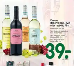 REMA 1000 Pasqua Italiensk rød-, hvid- eller rosévin, 75 cl tilbud